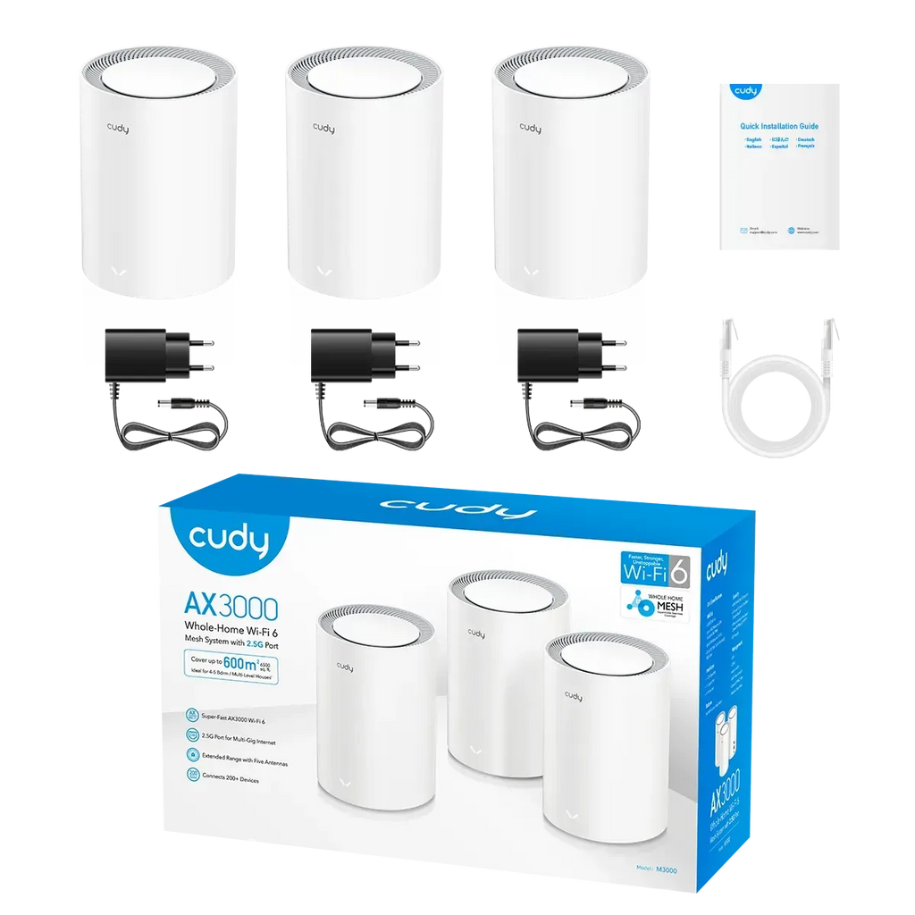 AX3000 Mesh Wi-Fi System M3000 3 CUDY
